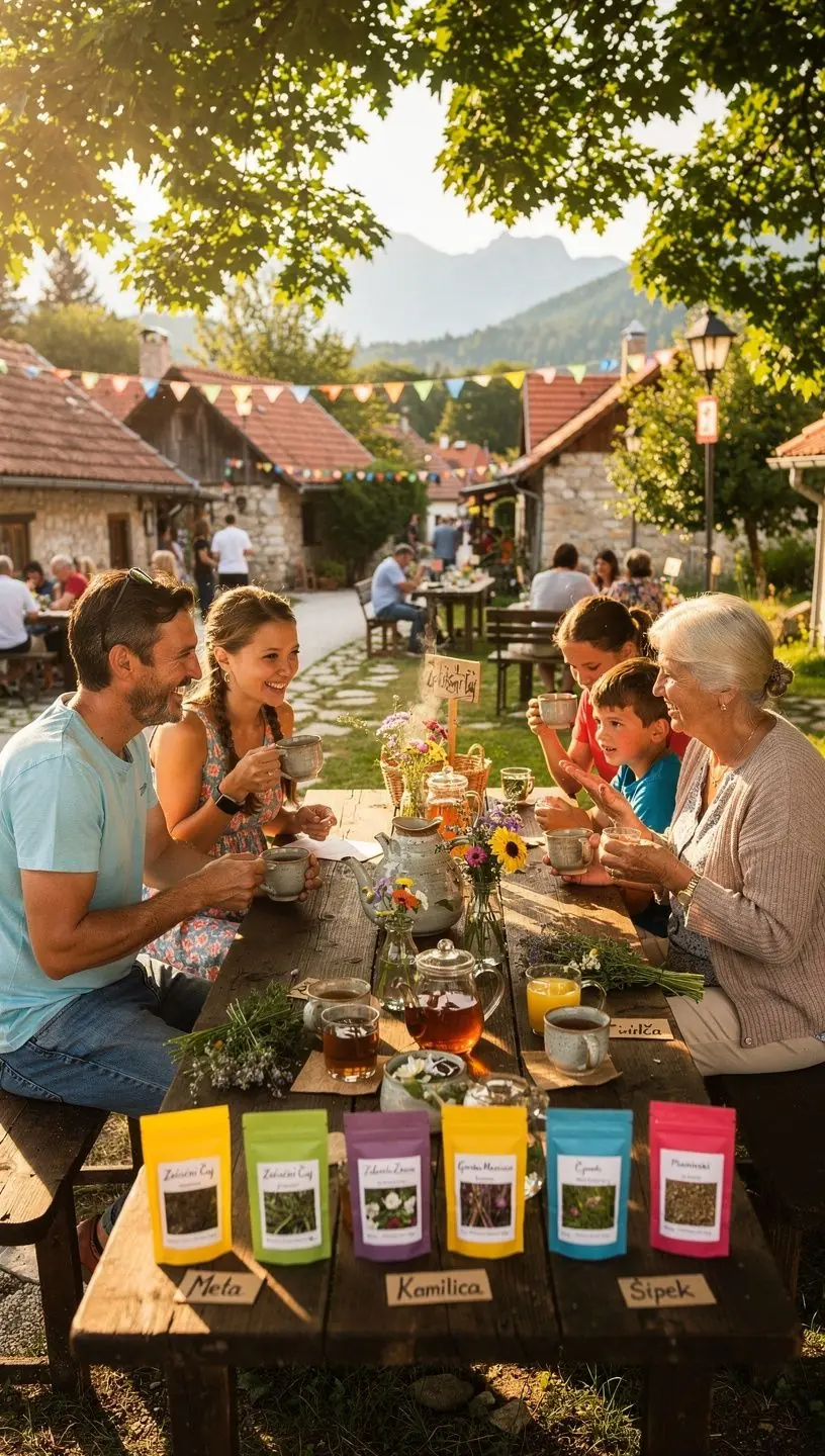 Surove divje rastline, nabirane v gorah, razporejene na belem ozadju.